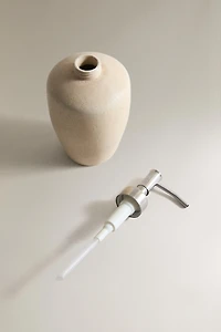 DISTRIBUTEUR SAVON CÉRAMIQUE TERRE