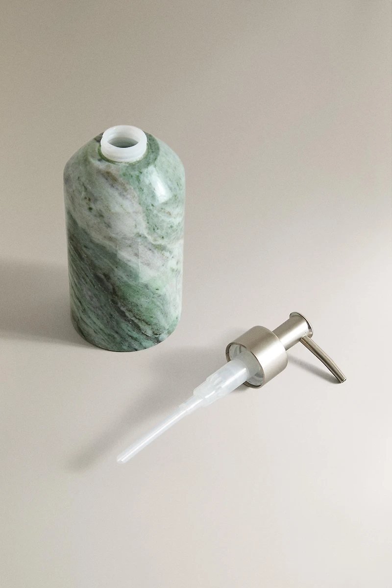 GREEN MARBLE SOAP DISPENSER