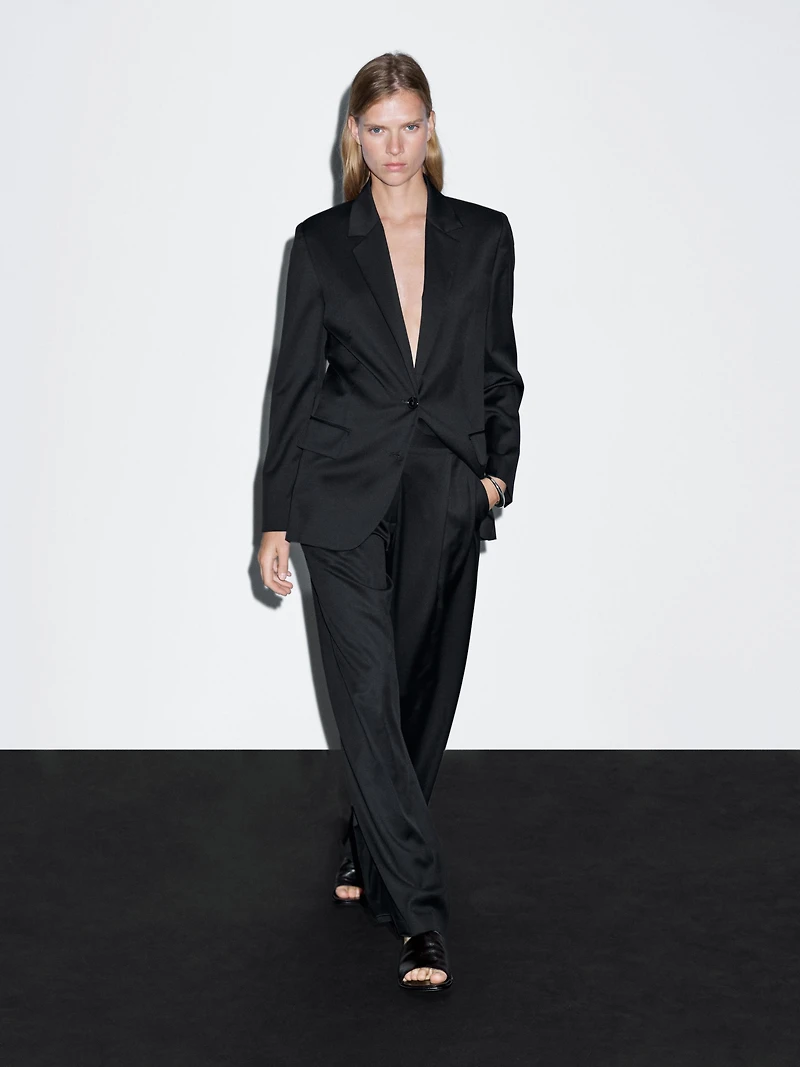 Blazer à deux boutons 100 % extra-fin