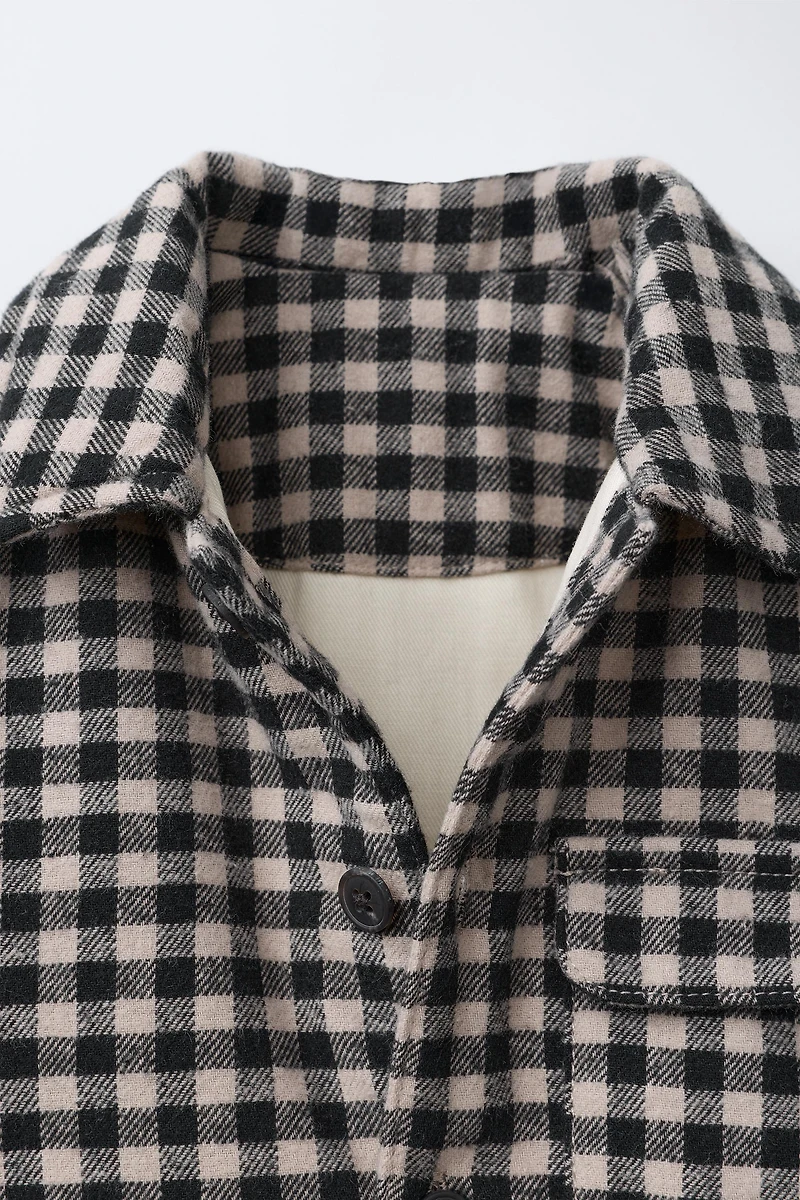 GINGHAM PLAID OVERSHIRT