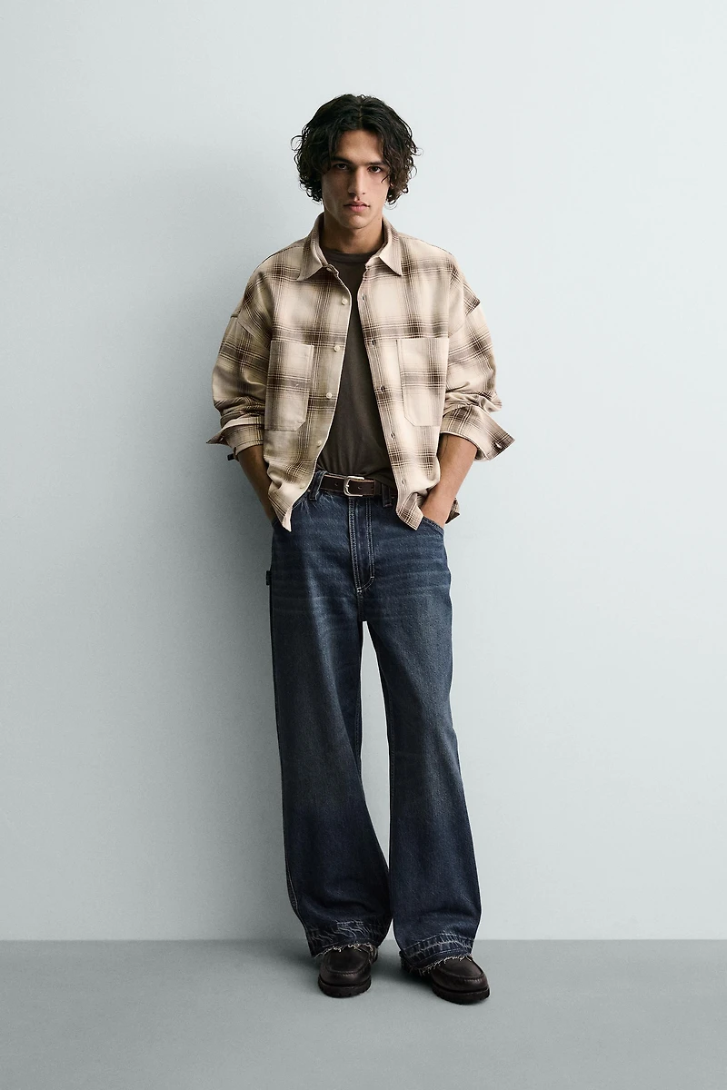 CHEMISE STRUCTURÉE À CARREAUX