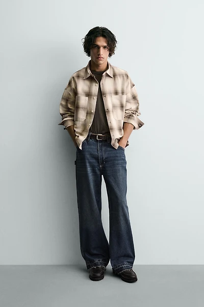 CHEMISE STRUCTURÉE À CARREAUX