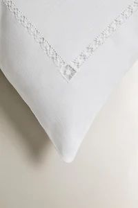 LINEN HEMSTITCHED PILLOWCASE