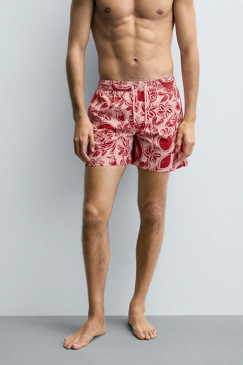 FRUIT PRINT SWIM SHORTS