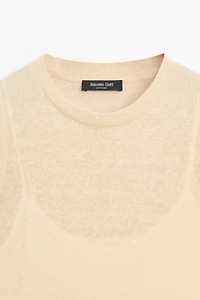 Top sans manches à détails en dentelle