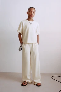HEAVY JUMPER WIDE LEG PANTS