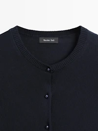 Cardigan avec boutons bijou