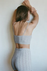 POINTELLE FLORAL BRALETTE