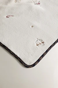 BABY CHRISTMAS TO-DO LIST FLEECE BLANKET