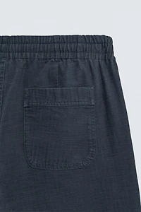 HERRINGBONE RELAXED FIT PANTS
