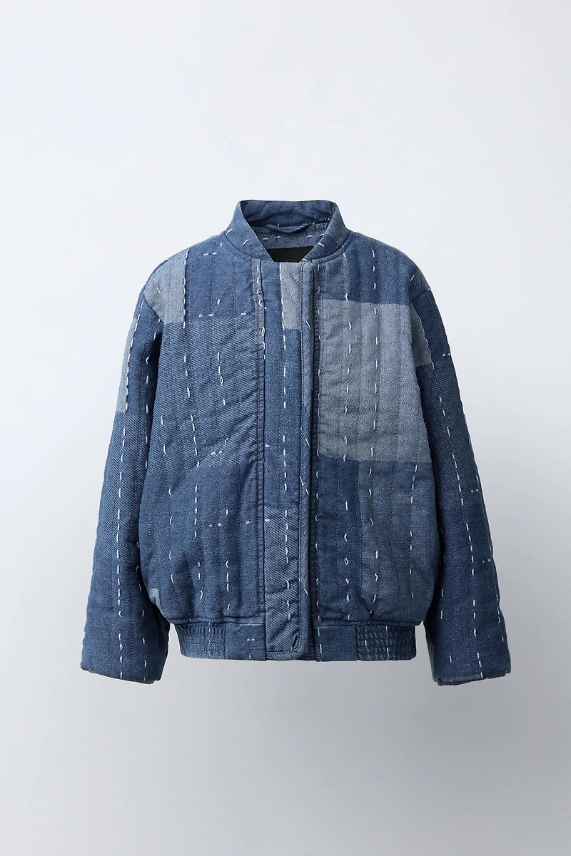 BLOUSON BOMBER PATCHWORK