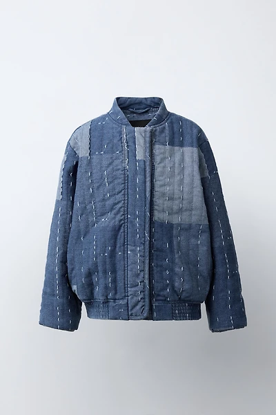 BLOUSON BOMBER PATCHWORK