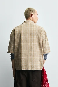 CHECKERED BOXY FIT SHIRT