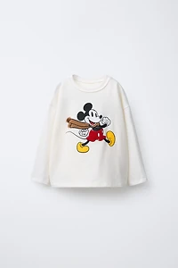 MICKEY MOUSE © DISNEY EMBROIDERED MEDIUM WEIGHT T-SHIRT