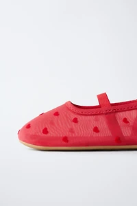 HEART BALLET FLATS