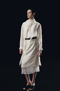 ZW COLLECTION COMBINATION MIDI SKIRT