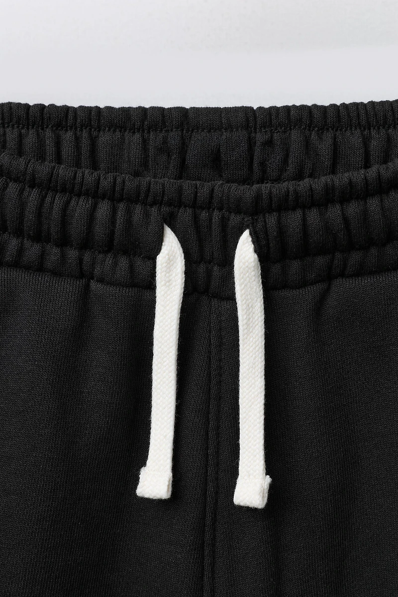 BARREL PLUSH PANTS WITH LABEL