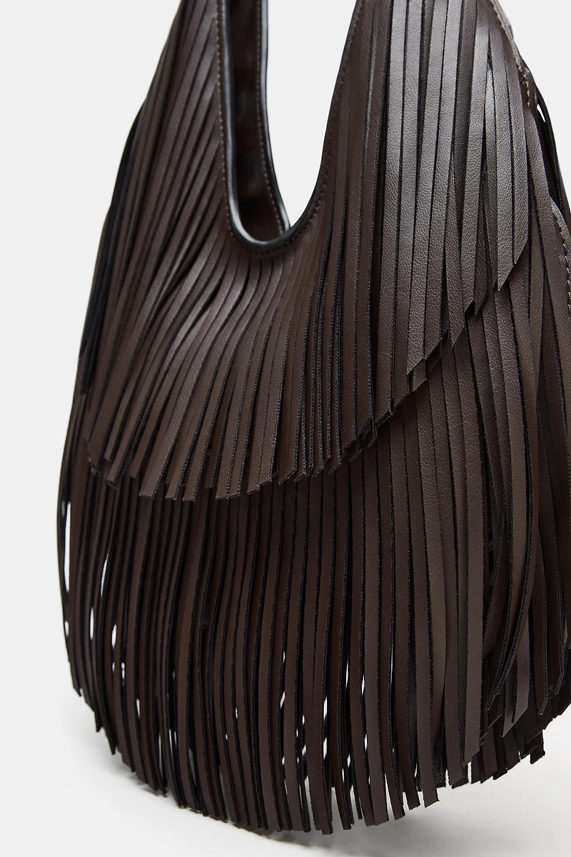 FRINGED SHOPPER BAG