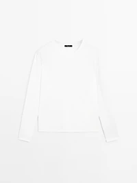 T-shirt manches longues couture apparente