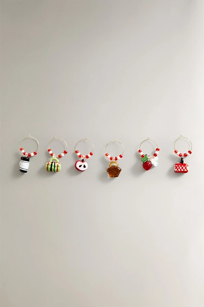 SET OF PICNIC GLASS CHARMS (SET OF 6)