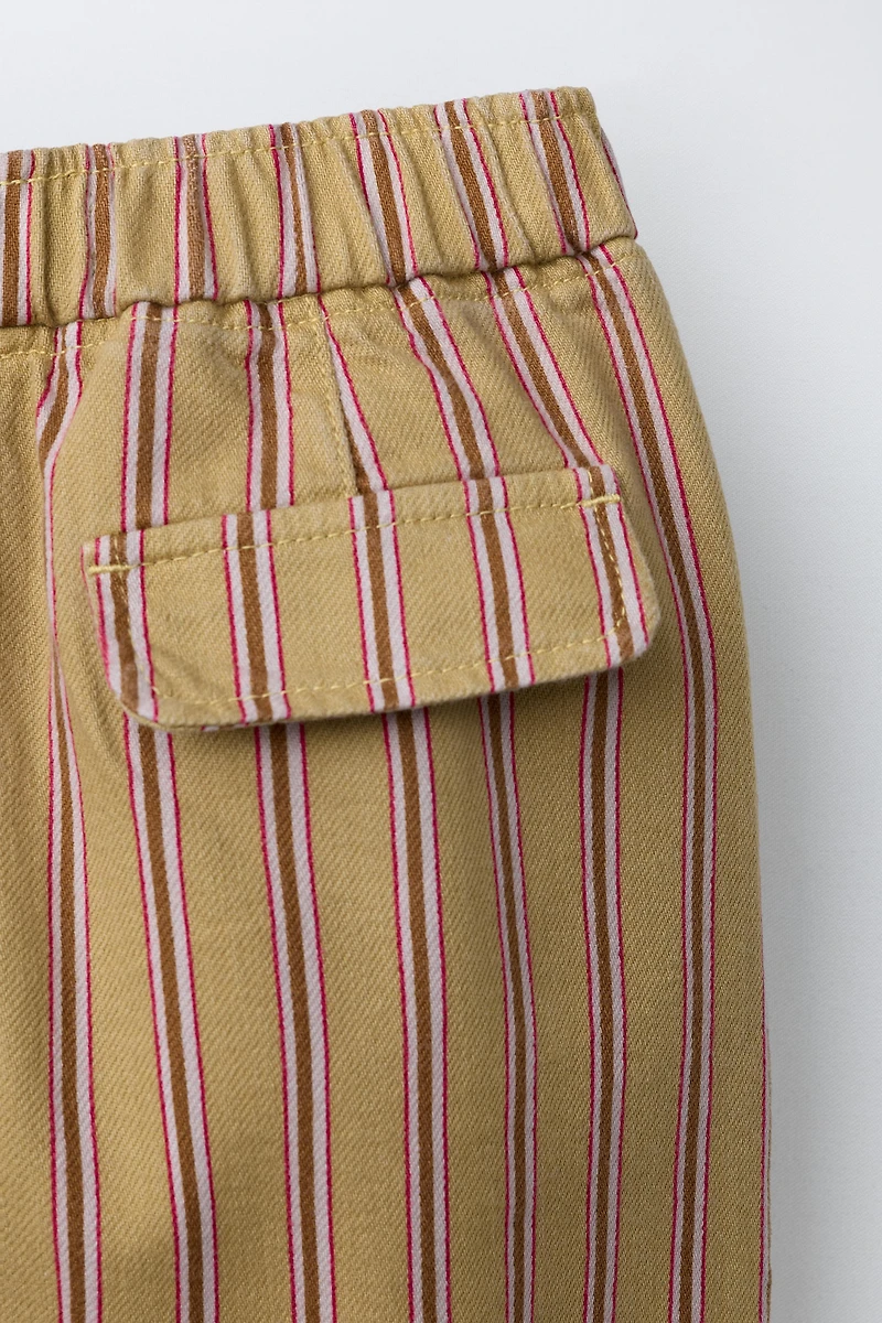 STRIPED BAGGY PANTS