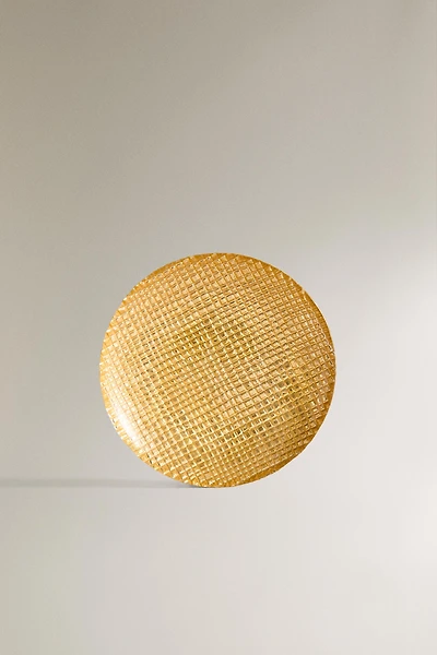 IRREGULAR GOLDEN GLASS PLATE