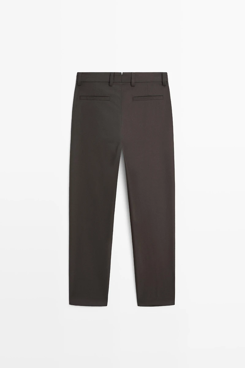 100% cool wool total look pants