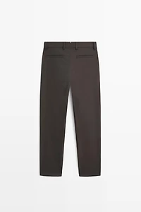 100% cool wool total look pants