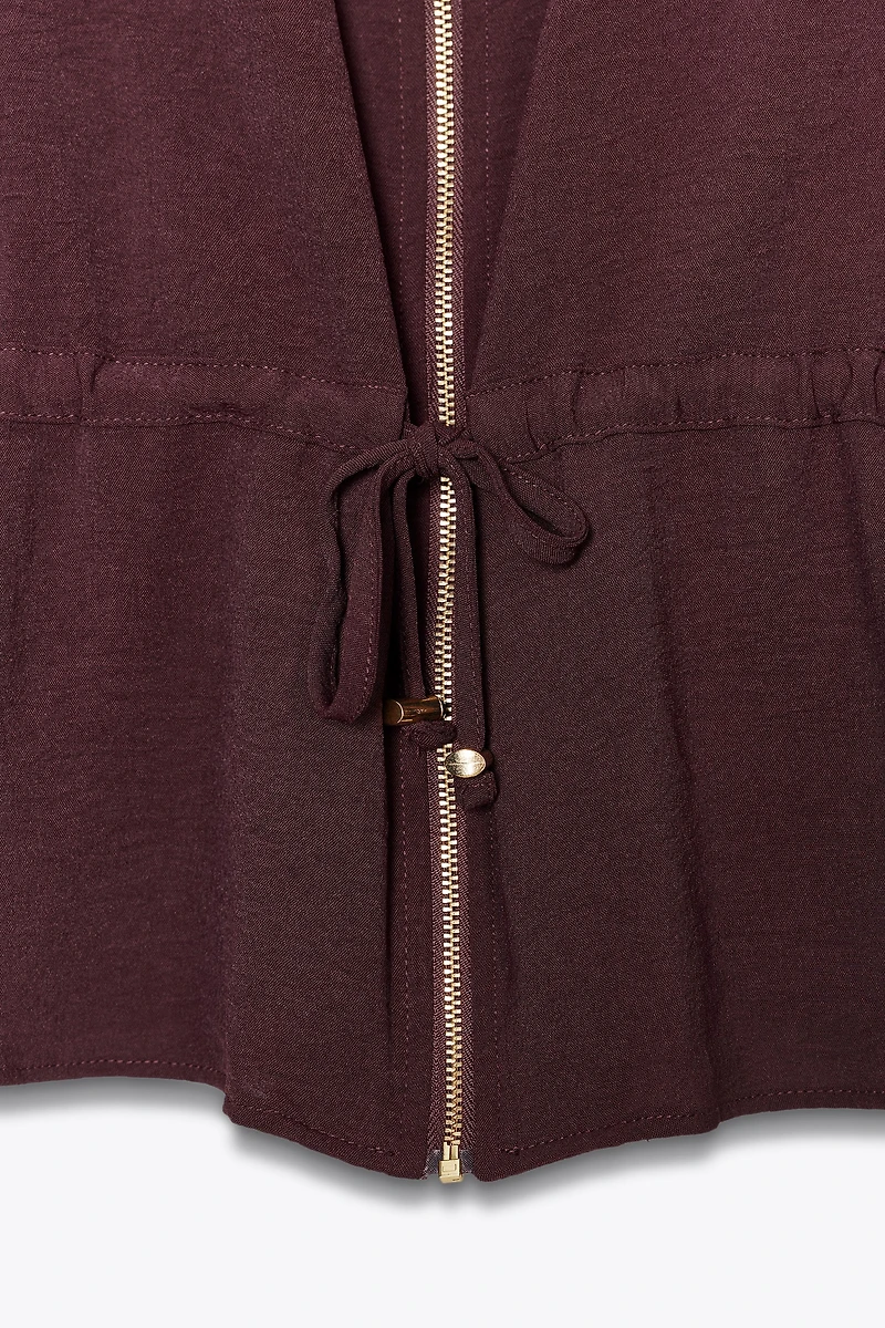 DRAWSTRING SAFARI JACKET