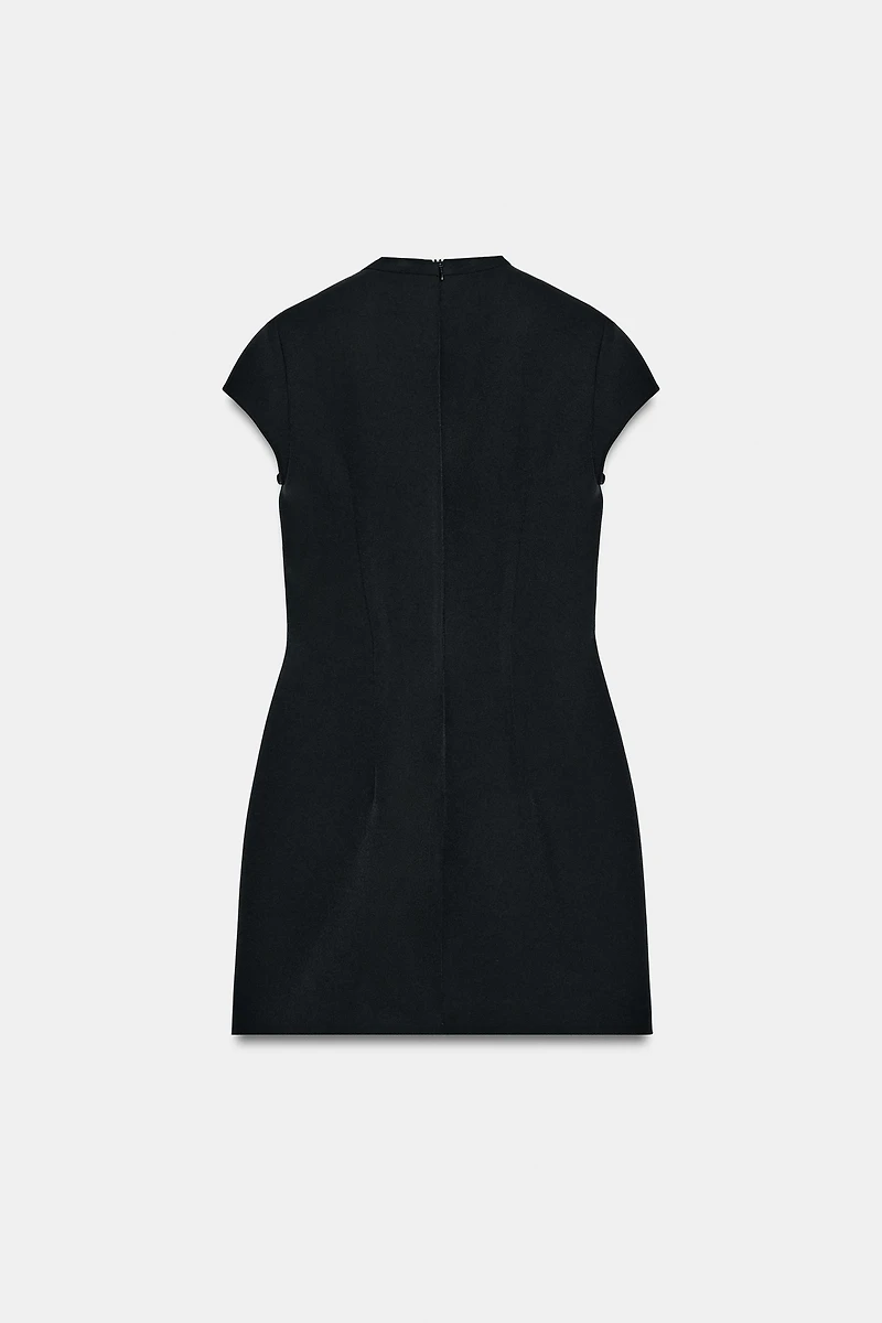 SHORT POLKA DOT TIE DRESS