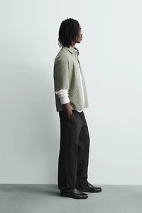 PLAID BOXY FIT SHIRT