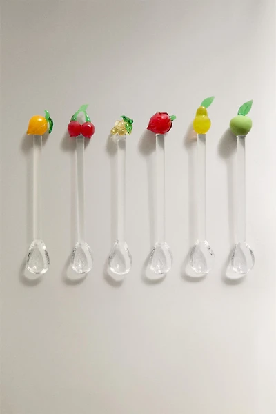 PACK OF FRUIT GLASS DESSERT SPOONS (PACK OF 6)