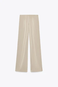 PANTALON SATINÉ TAILLE HAUTE