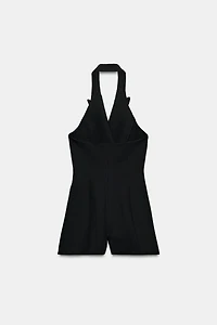 FROG FASTENING HALTER JUMPSUIT