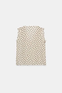 POLKA DOT PRINT BLOUSE