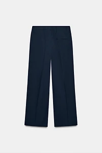 PANTALON À RAYURES ET BOUTONS AU BAS ZW COLLECTION