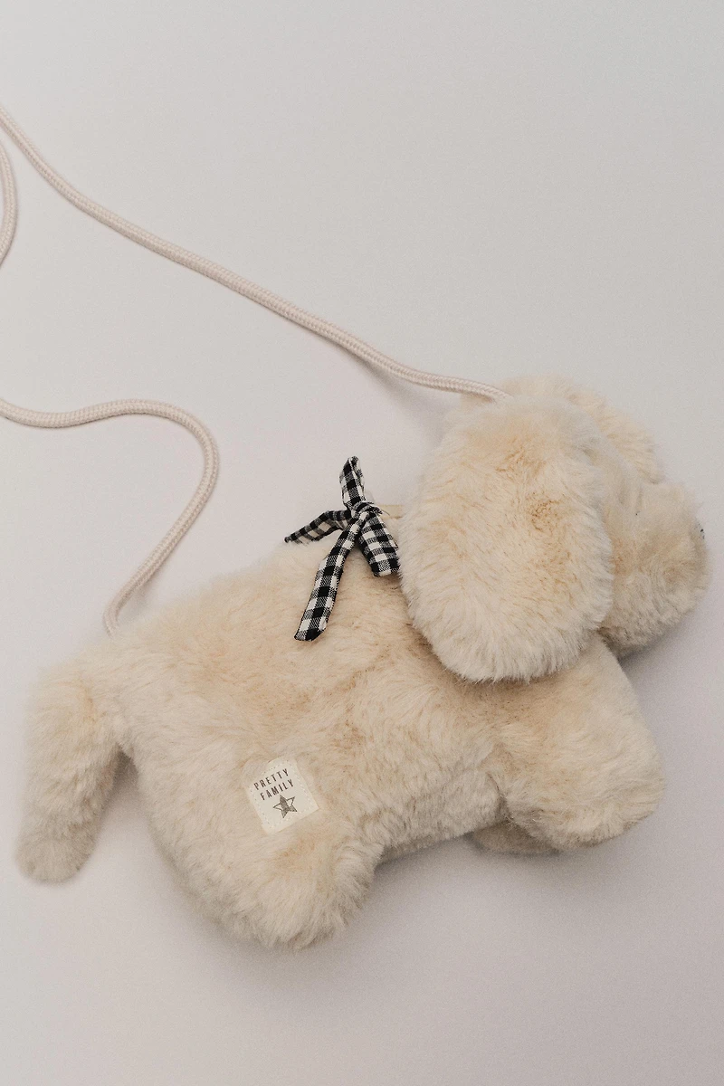 FAUX FUR PUPPY BAG