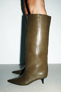 KITTEN HEEL BOOTS