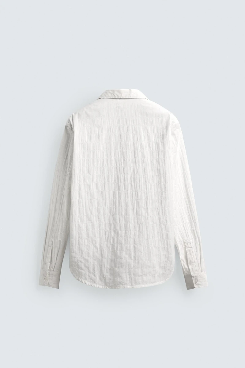 CHEMISE RELAXED FIT EFFET FROISSÉ