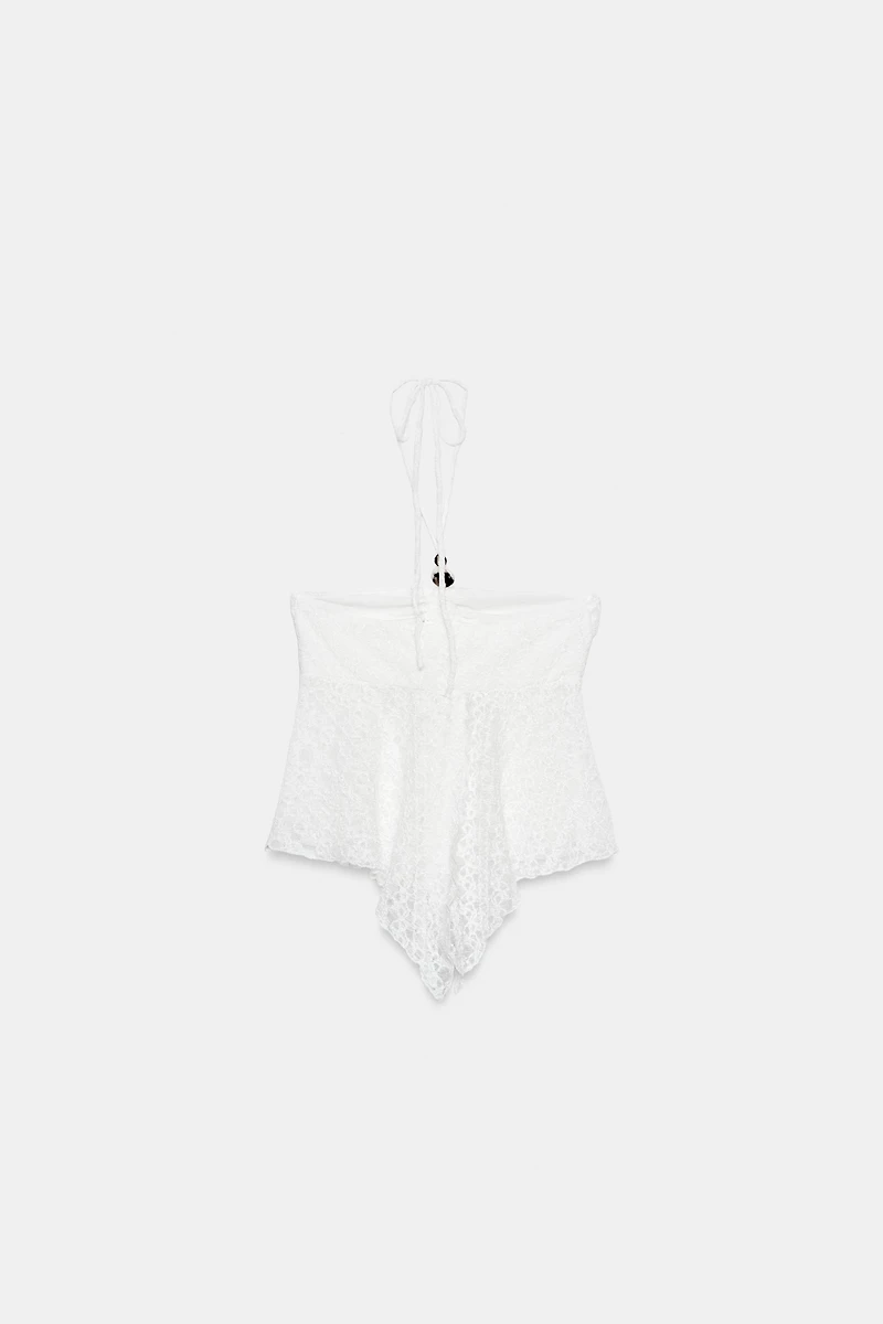 SCALLOPED LACE TOP