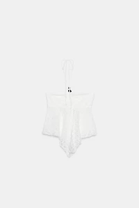 SCALLOPED LACE TOP
