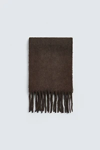 BRUSHED FRINGE SCARF