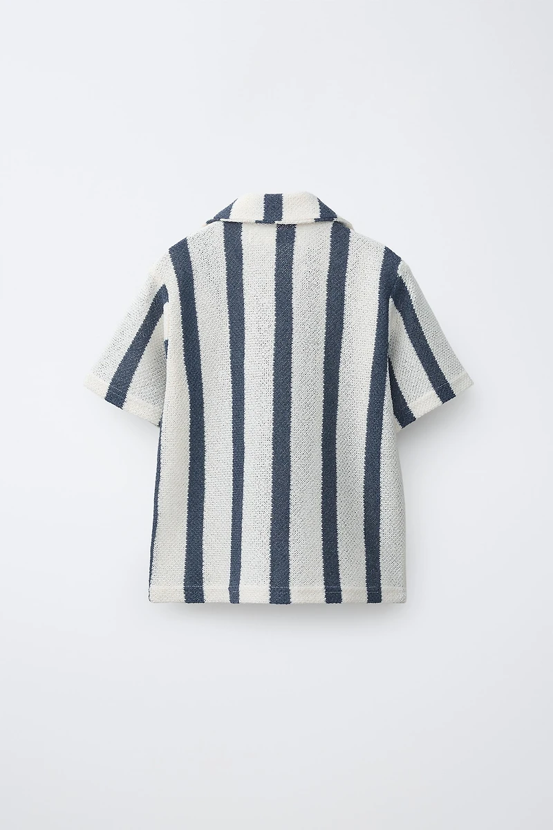 STRIPED KNIT SHIRT