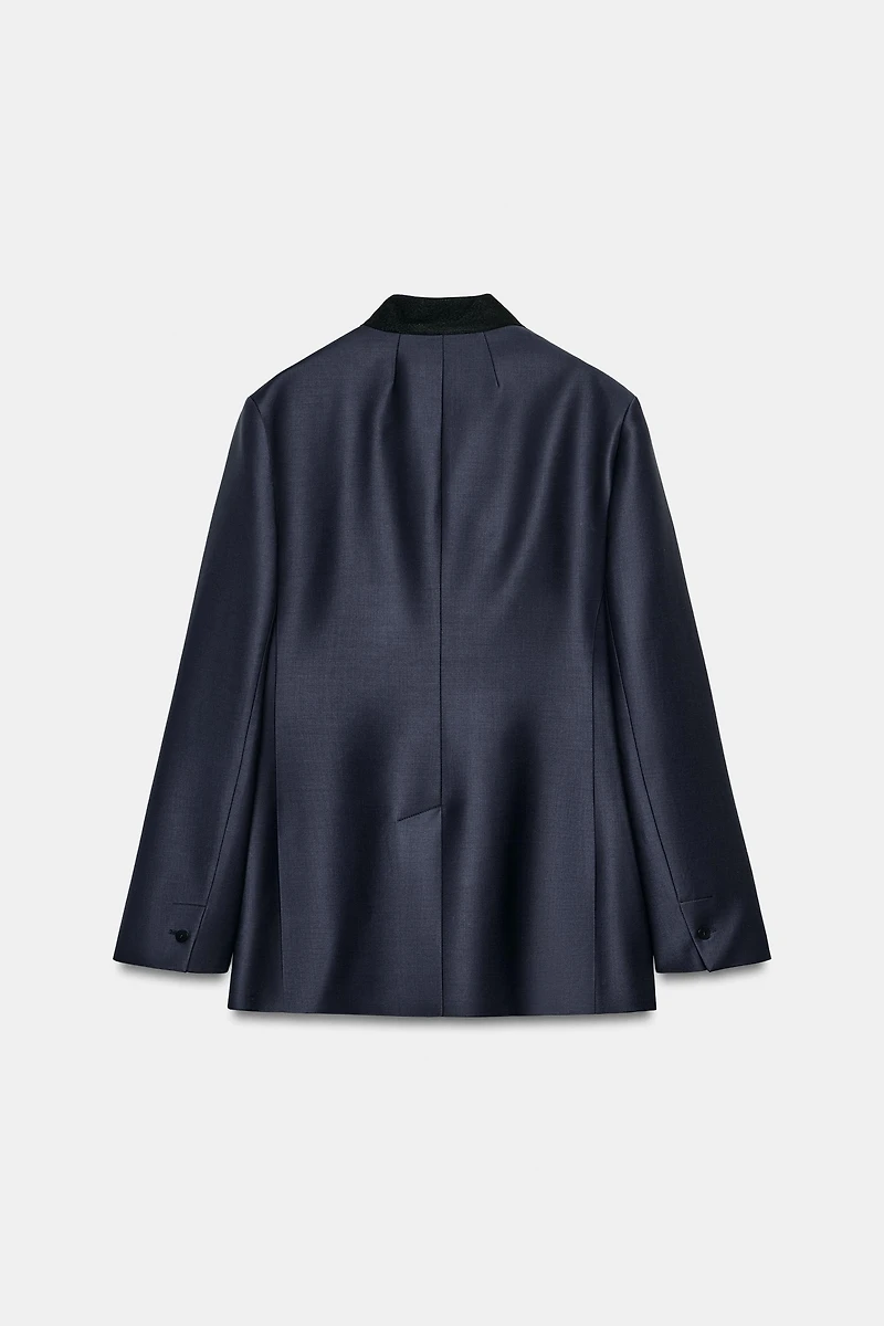 ZW COLLECTION FITTED CONTRAST BLAZER