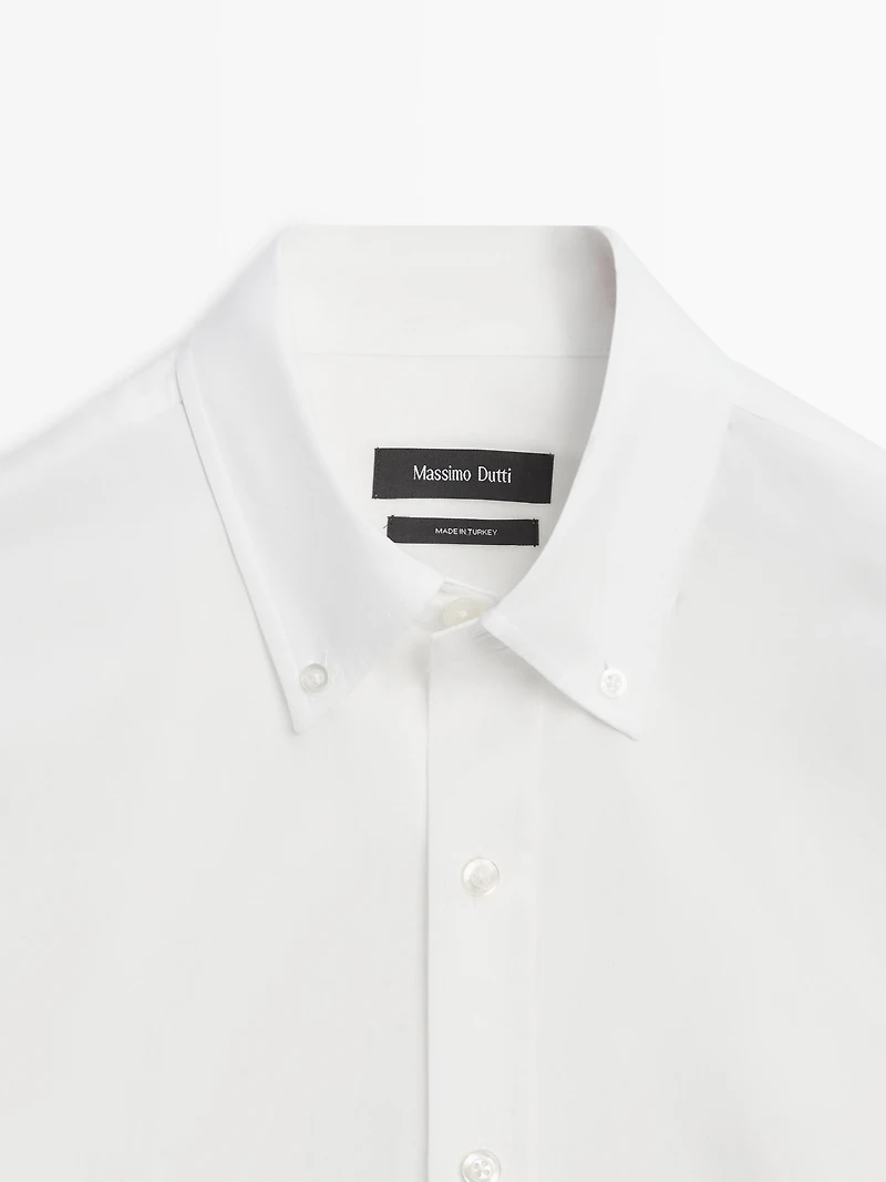Regular fit 100% cotton shirt