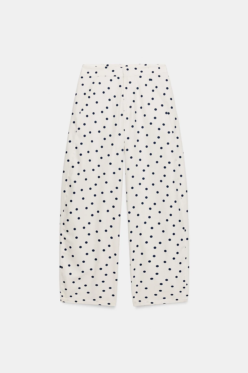 POLKA DOT BARREL PANTS