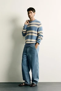 STRAIGHT FIT DENIM CHINO PANTS