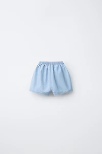 DENIM POCKET SHORTS