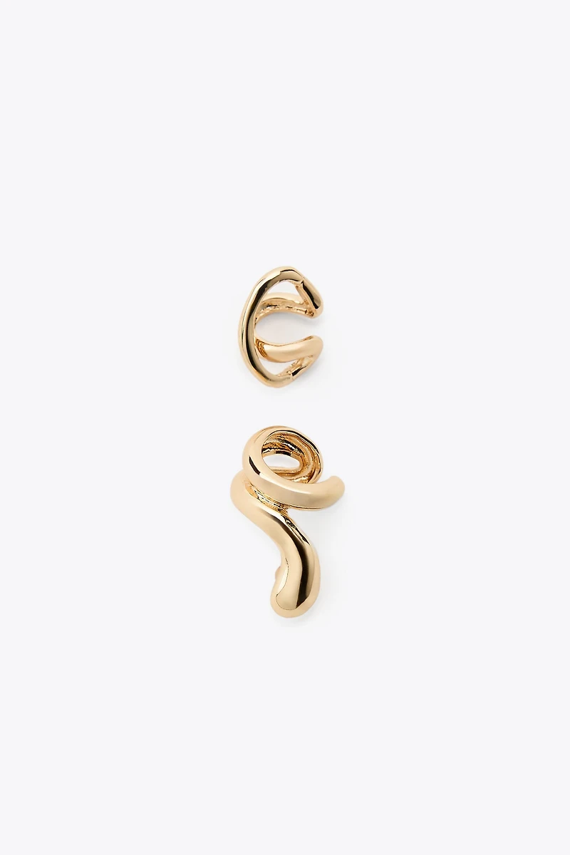 LOT DE 2 BOUCLES D'OREILLES EARCUFF