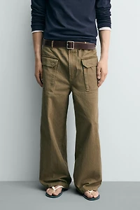 PANTALON COUPE LARGE À PASSANT